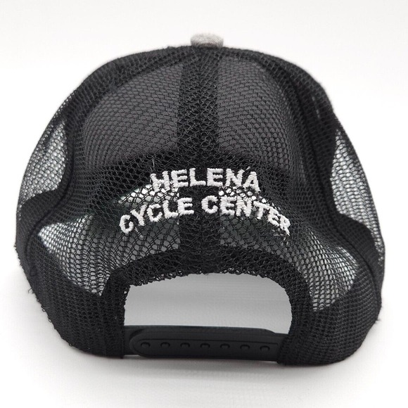 Polaris Mesh Snapback Trucker Hat Baseball Cap Embroidered Helena Cycle Center - Picture 5 of 7